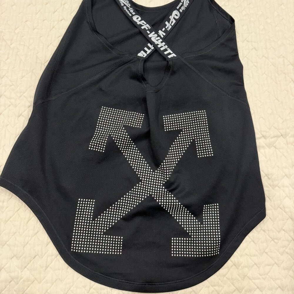 Off-White x Nike Women's NRG Mesh Tank Top Shirt Black S Flowy Logo